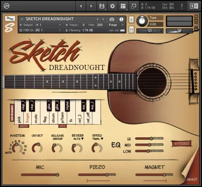 Sketch Samples Sketch Dreadnought Midi Pack 54 styles - audiostorrent.com